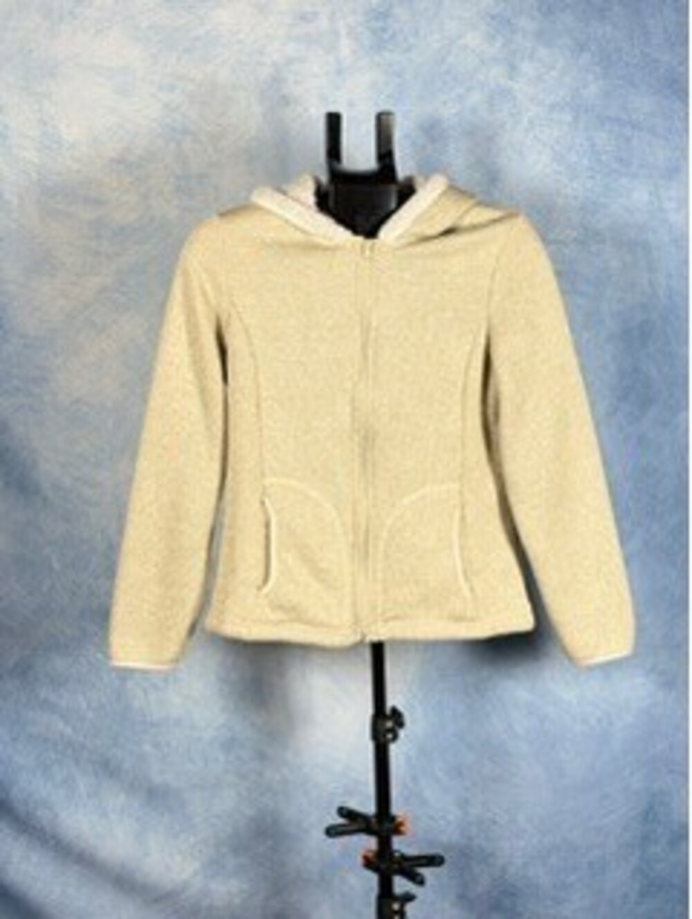 Women's tan zip up hoodie
